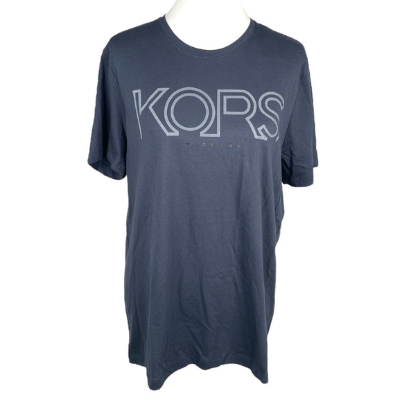 Michael Kors Short Sleeve T Shirt Navy Blue Sizes Small and Medium - Picture 1 of 9